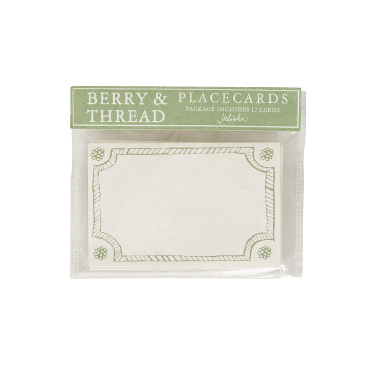 Berry & Thread Place Card Set/12 - Basil