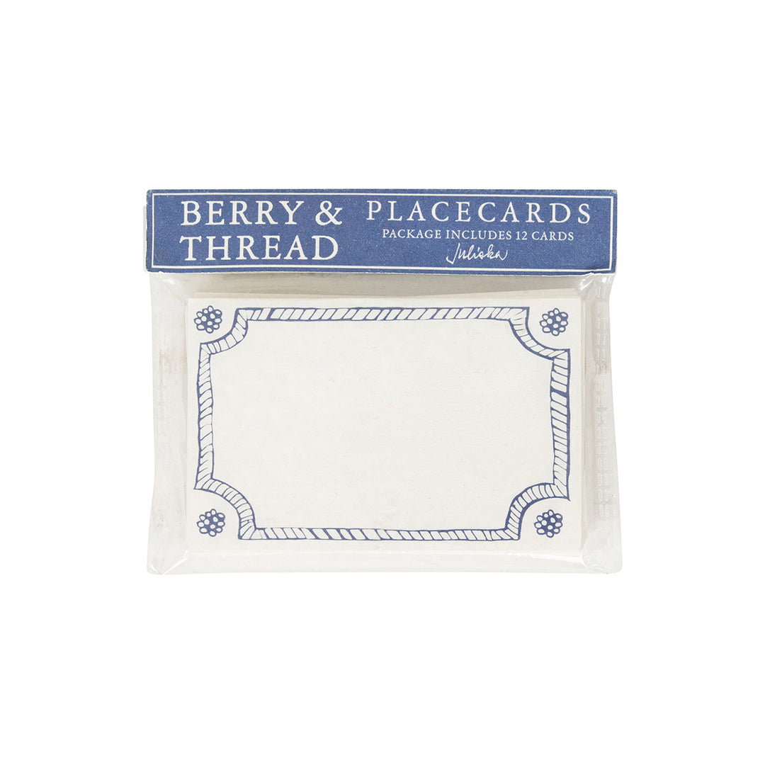 Berry & Thread Place Card Set/12 - Chambray