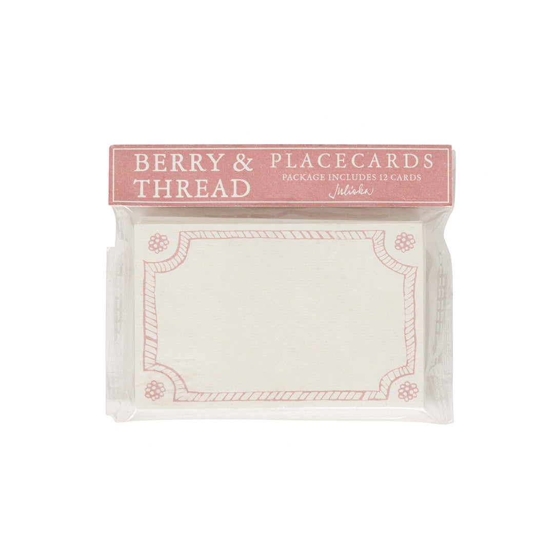 Berry & Thread Place Card Set/12 - Blush