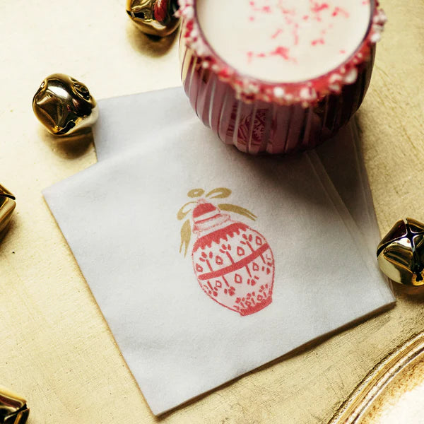 Papersoft Napkins Red Ginger Jar Cocktail Napkin (Pack of 20)