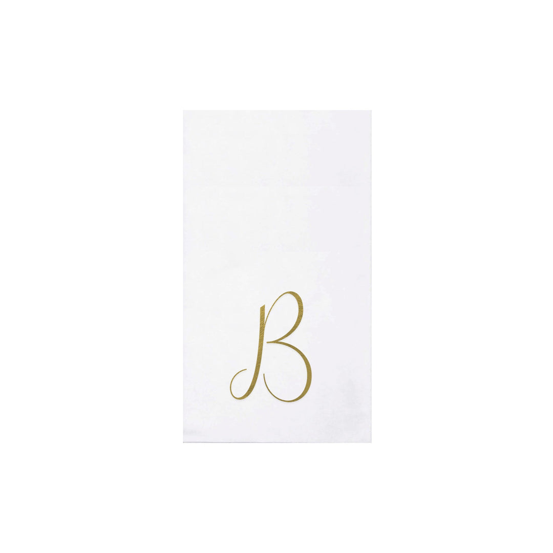 Papersoft Napkins Monogram Guest Towels - B