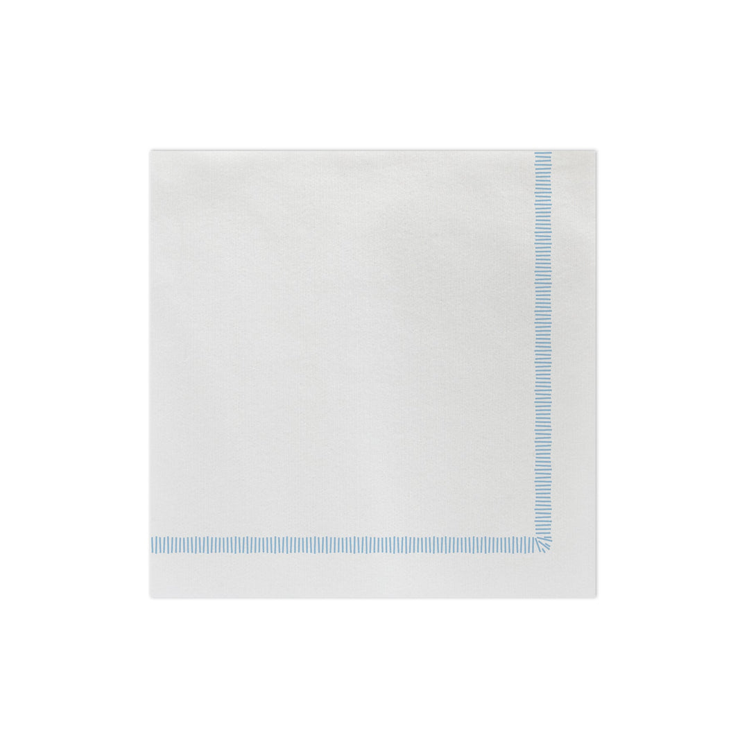 Papersoft Napkins Fringe Light Blue Dinner Napkins