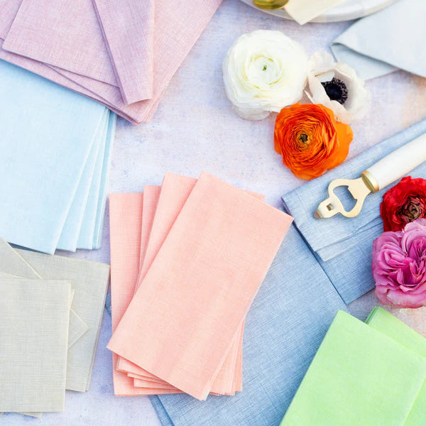 Papersoft Napkins Easy Light Blue Guest Towels (Pack of 20)