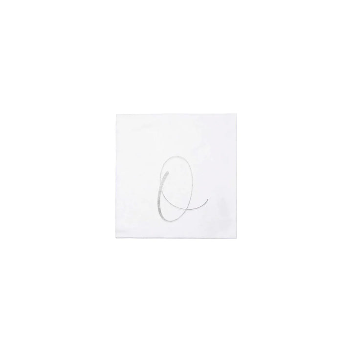 Papersoft Napkins Monogram Cocktail Napkins - O