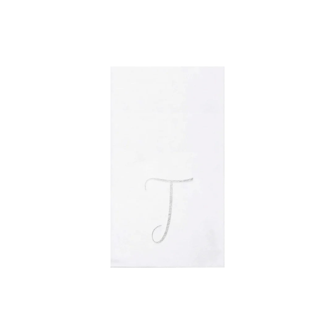 Papersoft Napkins Monogram Guest Towels - T