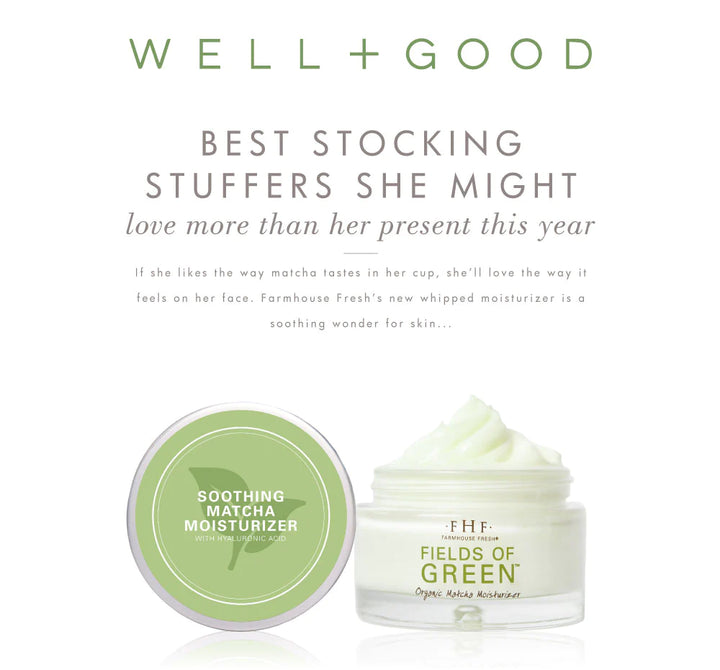 Fields of Green: Organic Matcha Ultra-Soothing Moisturizer
