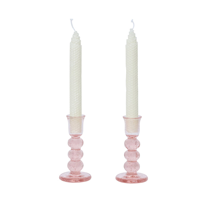 Provence 5" Candlestick Set/2 - Blush