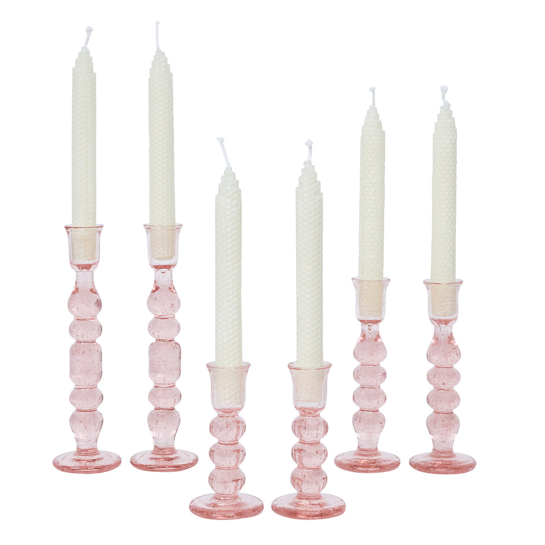 Provence 9" Candlestick Set/2 - Blush