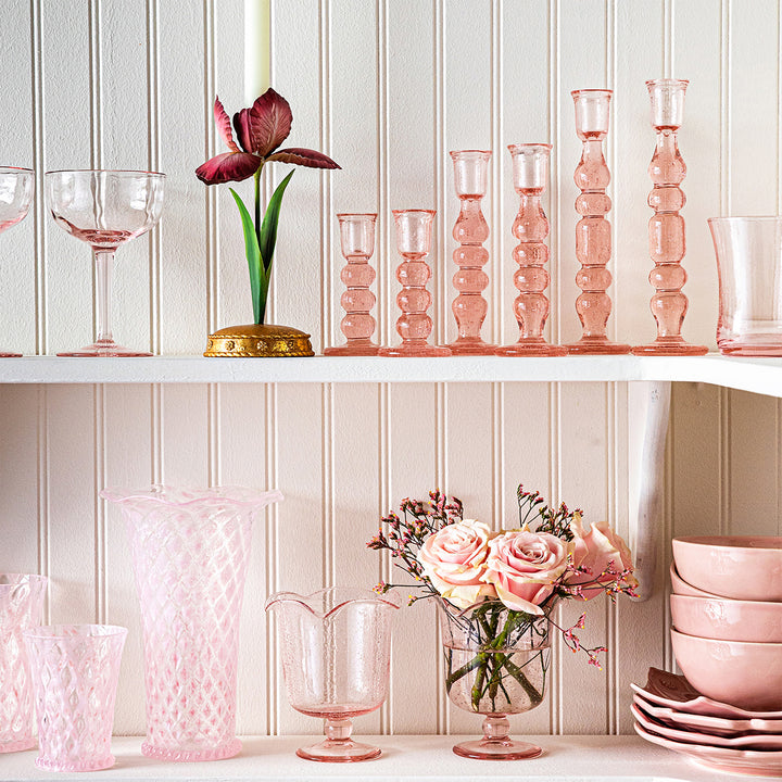 Provence 9" Candlestick Set/2 - Blush