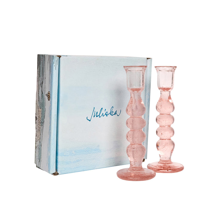 Provence 7" Candlestick Set/2 - Blush