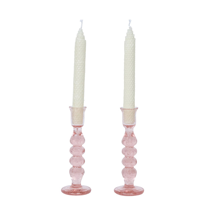 Provence 7" Candlestick Set/2 - Blush