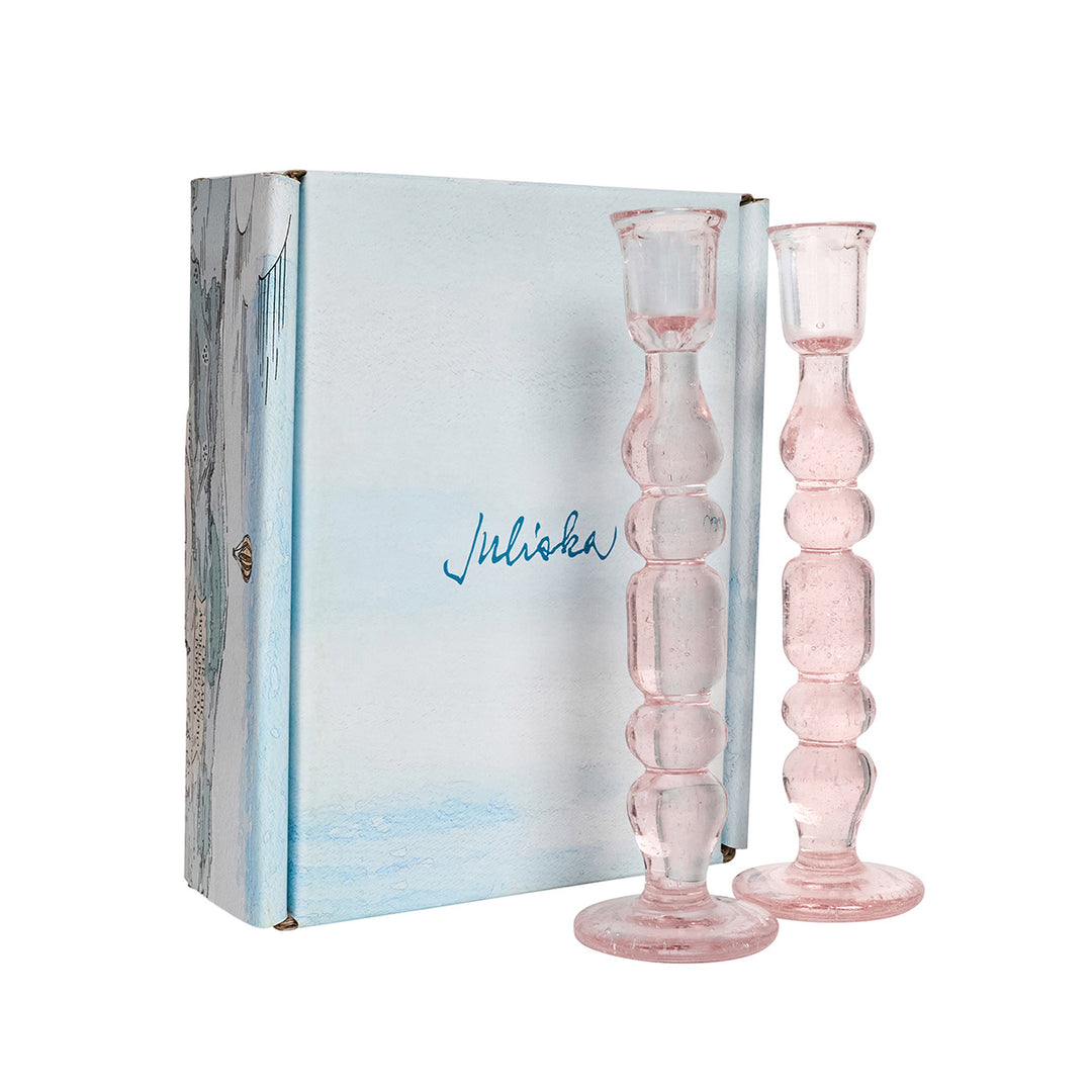Provence 9" Candlestick Set/2 - Blush
