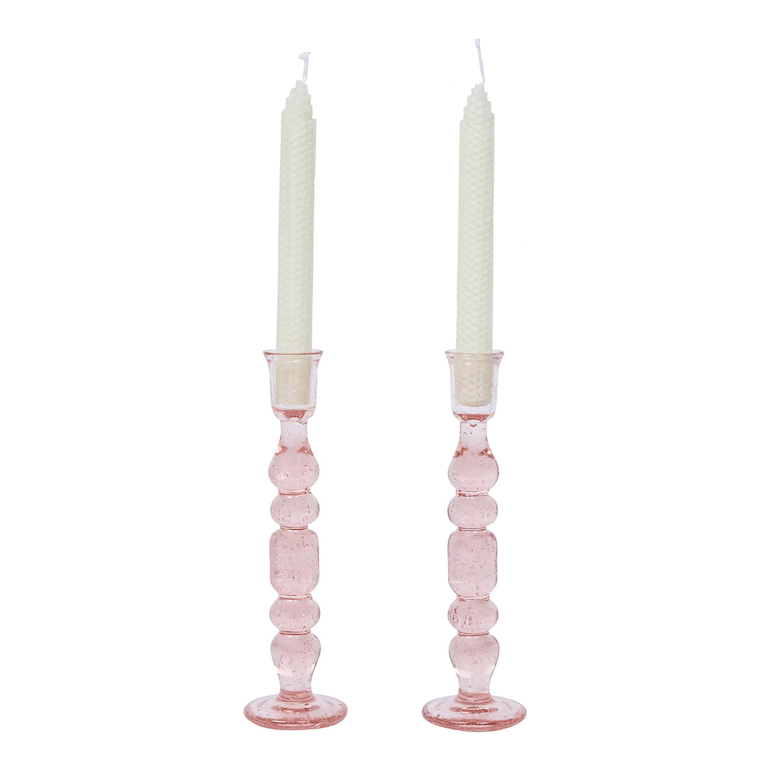 Provence 9" Candlestick Set/2 - Blush