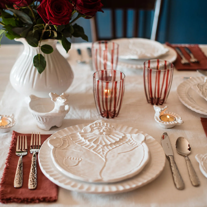 Pietra Natale Figural Santa Canape Plate