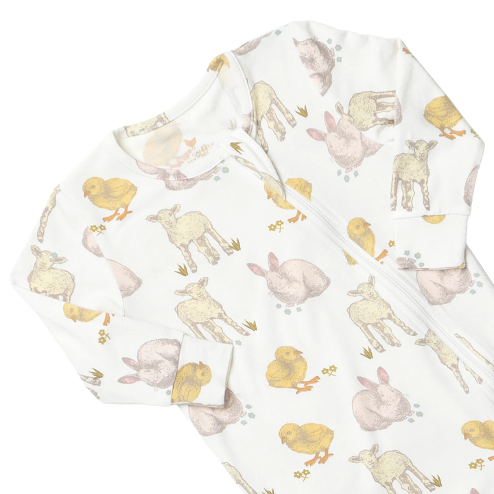 Baby Bamboo Romper  - Easter Friends
