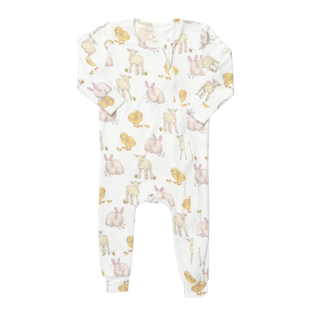 Baby Bamboo Romper  - Easter Friends