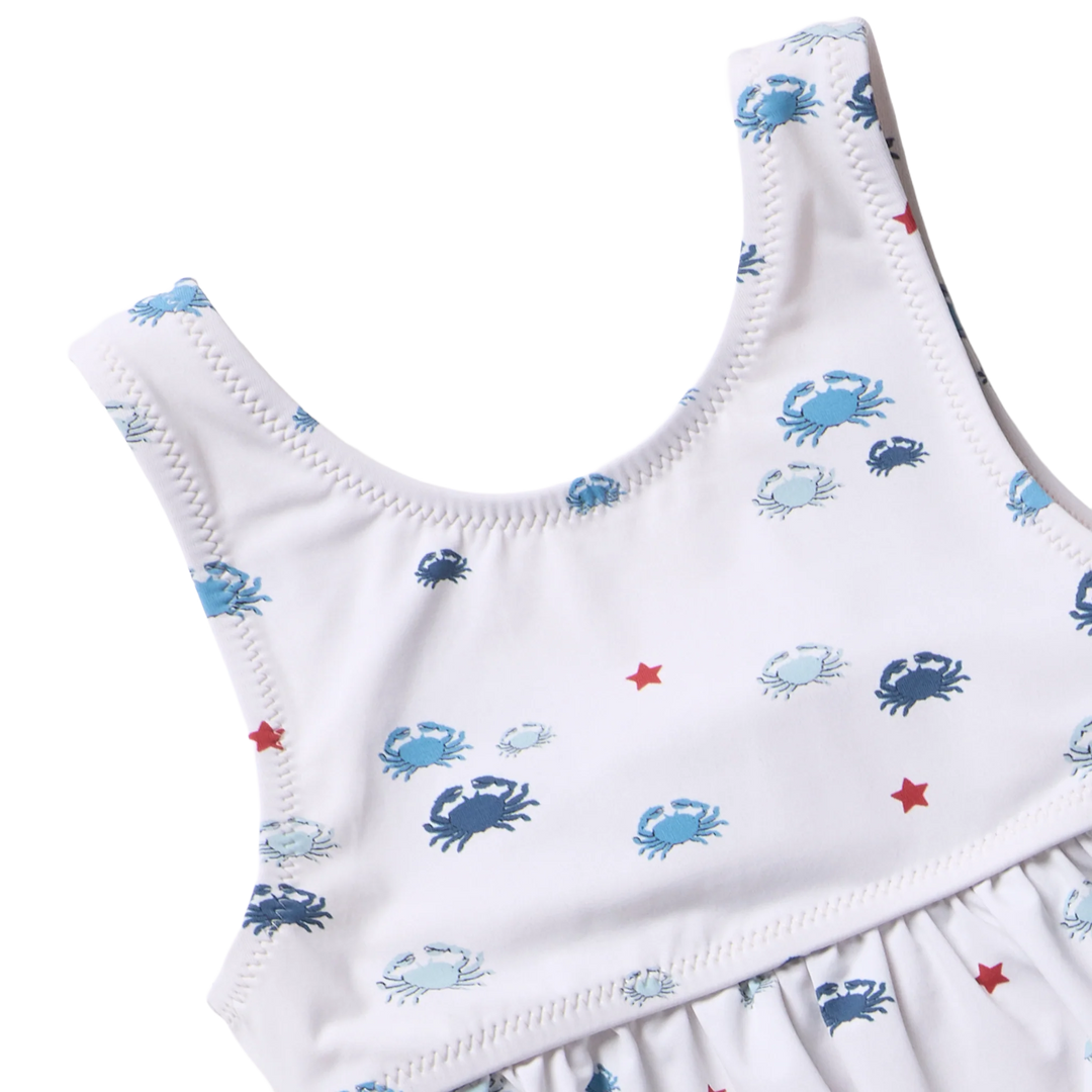 Girls Palmer Tankini - Small Crabs
