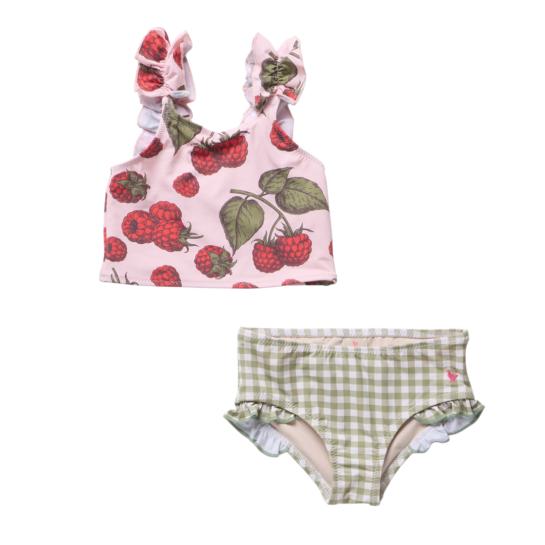 Girls Via Tankini - Pink Raspberries