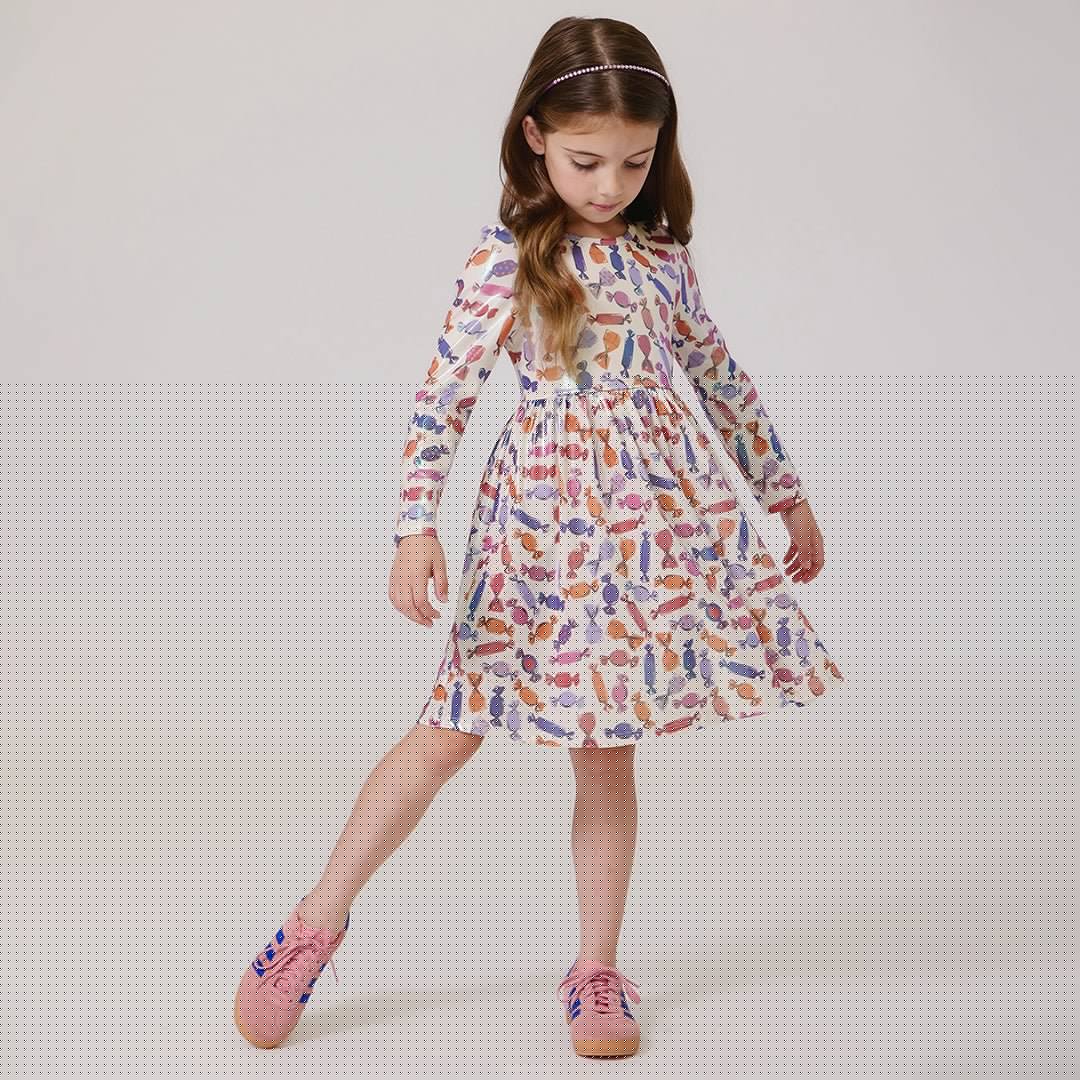 Girls Lame Steph Dress - Halloween Candy