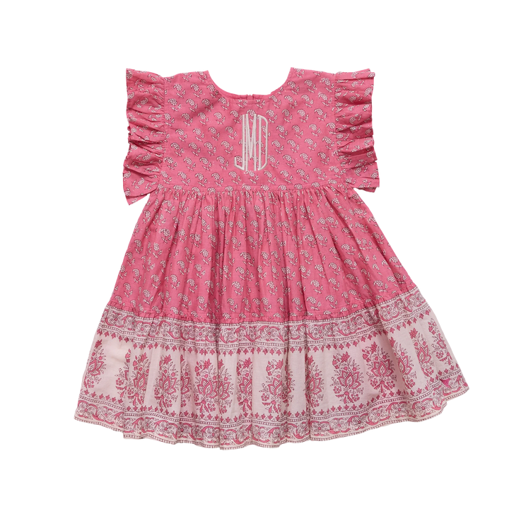 Girls Kit Dress - Small Paisley