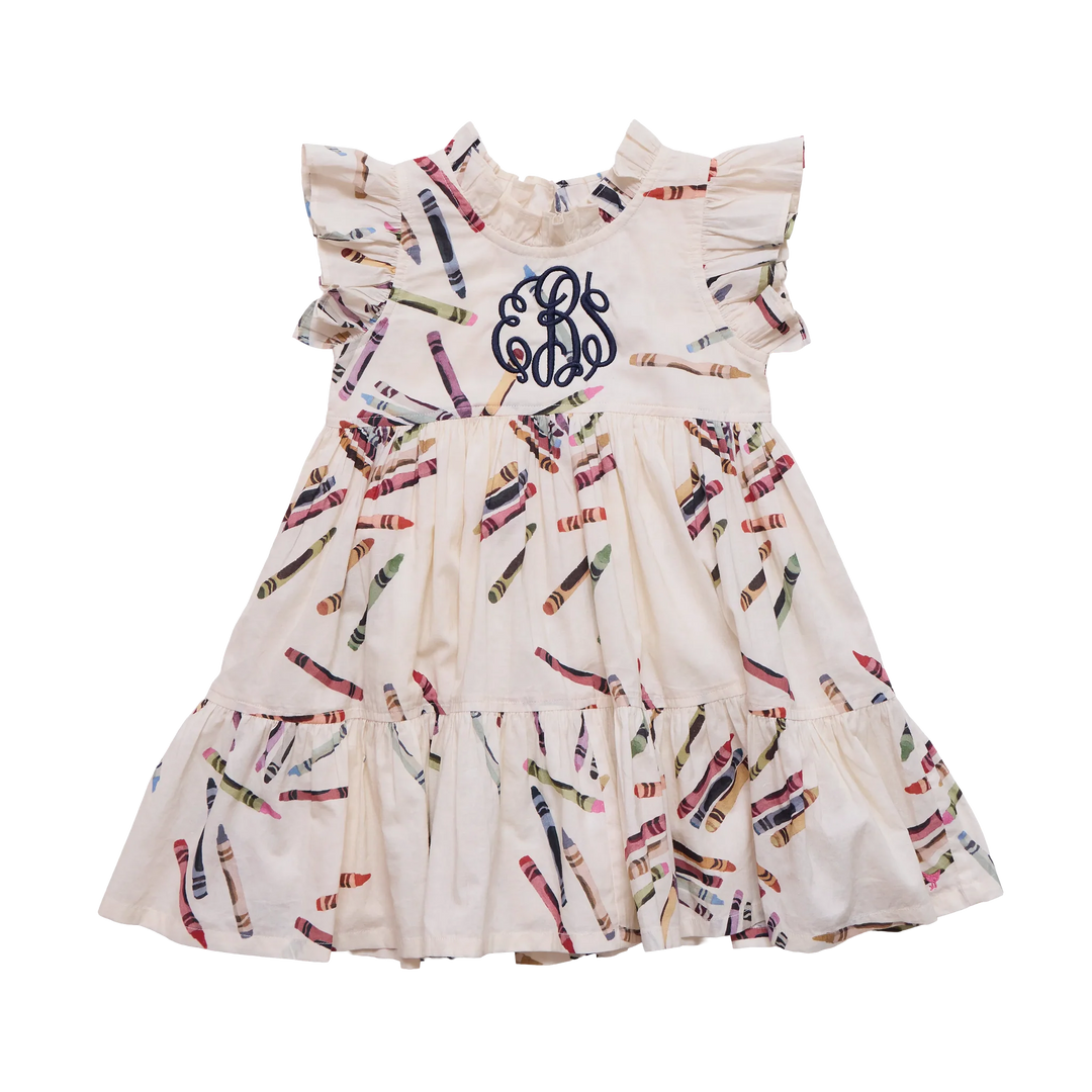 Girls Jennifer Dress - Tossed Crayons