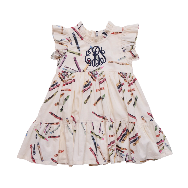Girls Jennifer Dress - Tossed Crayons