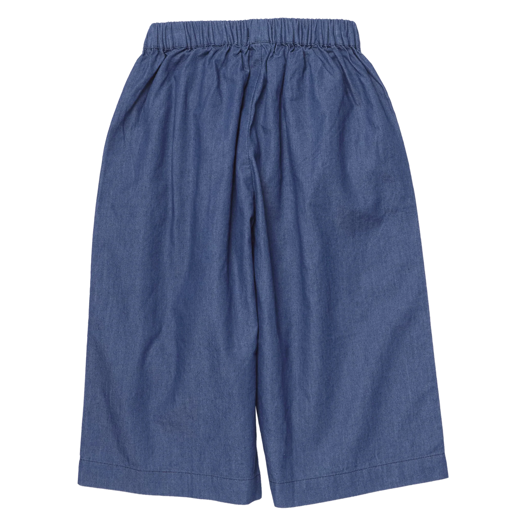 Girls Bailey Ruffle Pant - Chambray