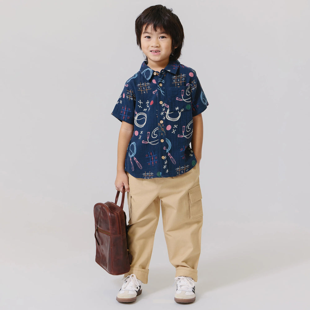 Boys Cargo Pant - Khaki