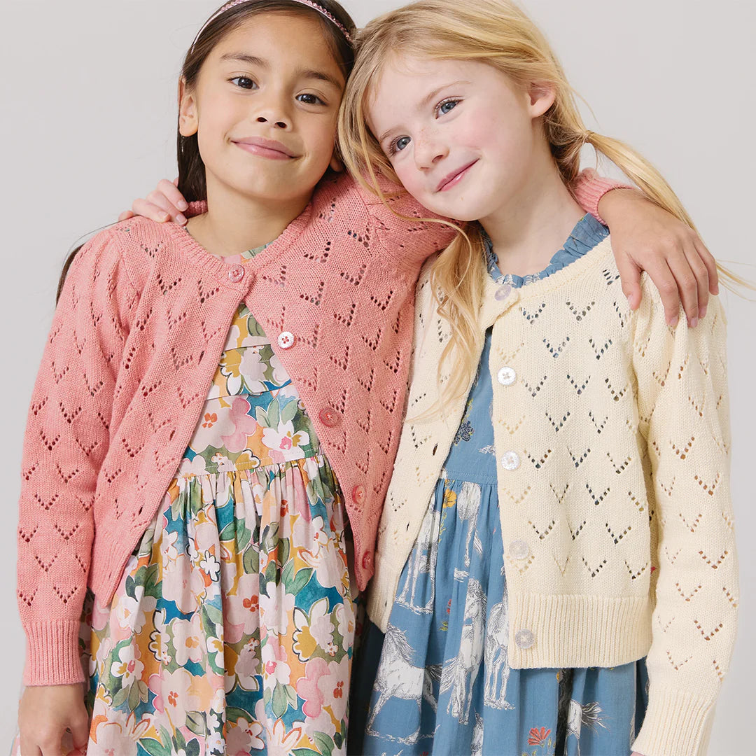 Girls Evelyn Dress - Watercolor Floral