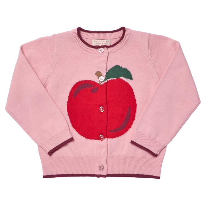 Girls Maude Sweater - Crisp Apple