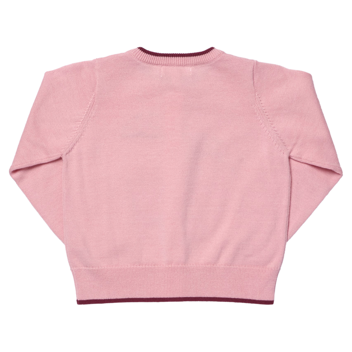 Girls Maude Sweater - Crisp Apple