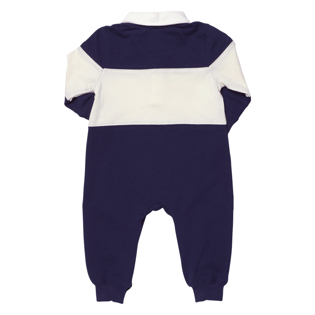 Baby Boys Albert Rugby Jumper - Navy White