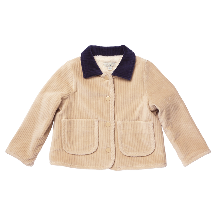 Boys Jace Plush Jacket - Khaki