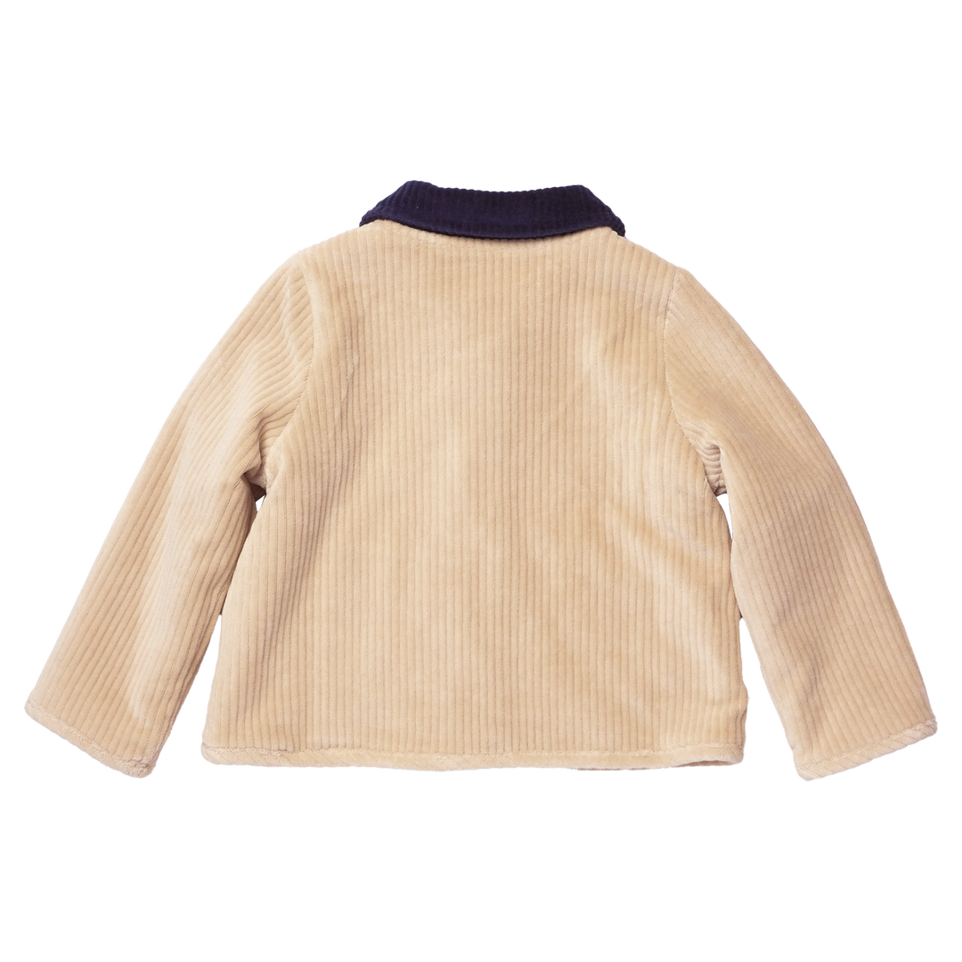 Boys Jace Plush Jacket - Khaki