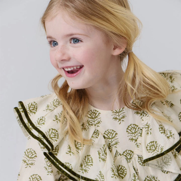 Girls Raphaela Dress - Olive Rose Floral