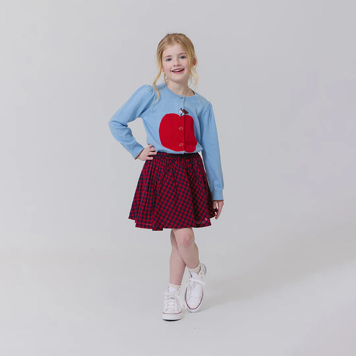 Girls Constance Sweater - Light Blue Apple