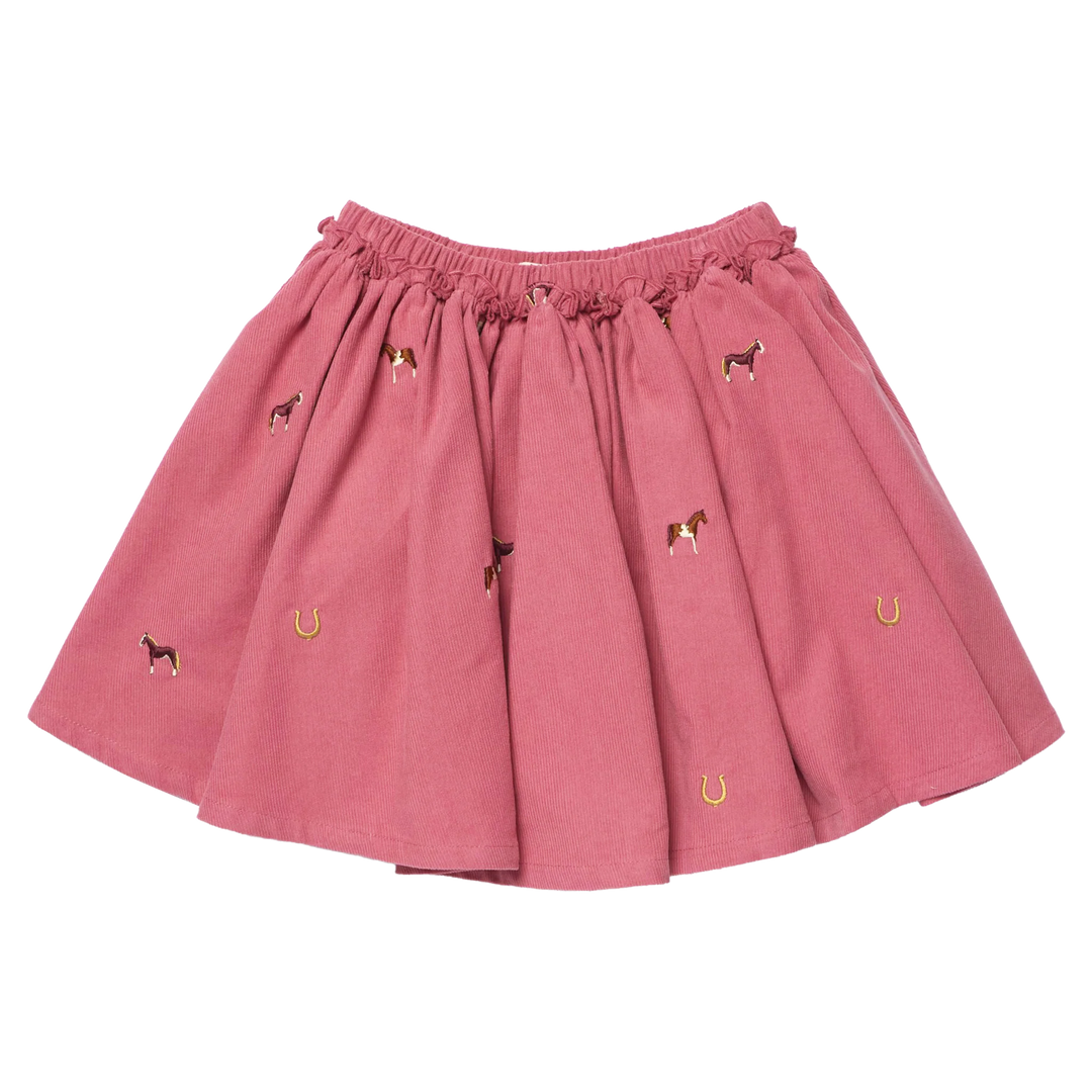 Girls Gianna Skirt - Horse Embroidery