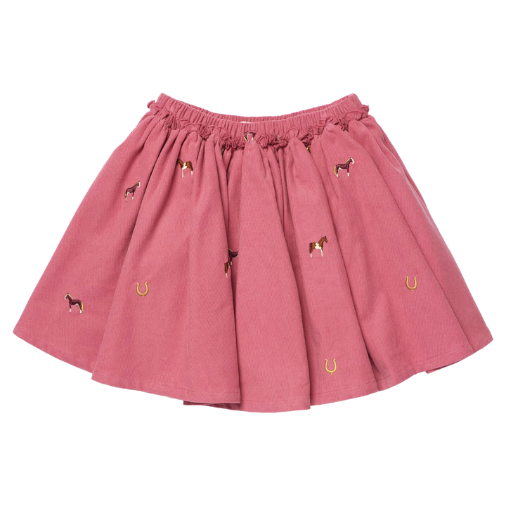 Girls Gianna Skirt - Horse Embroidery