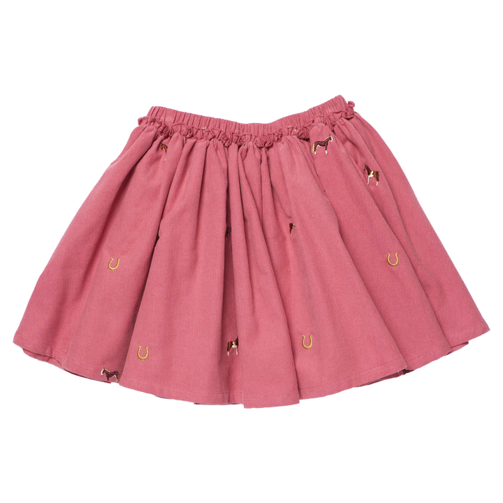 Girls Gianna Skirt - Horse Embroidery