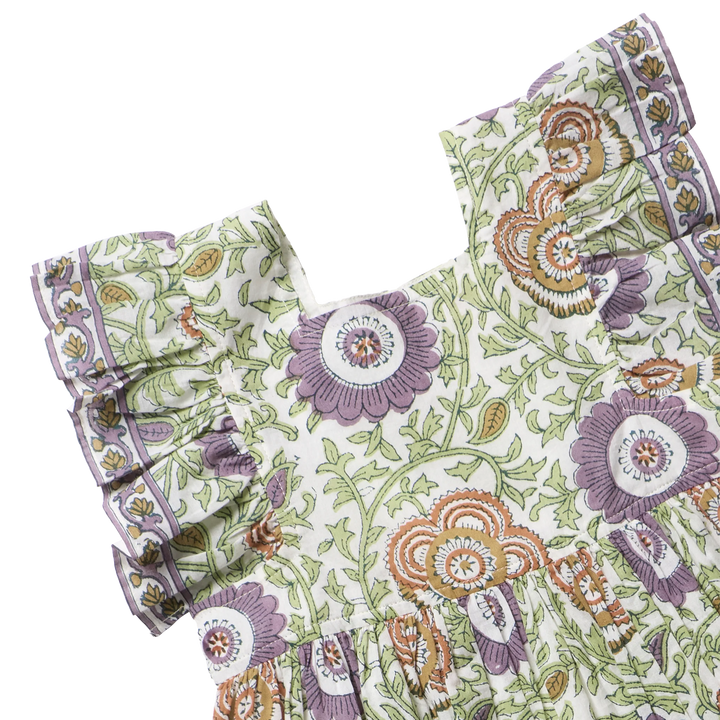 Girls Elsie Dress - Lilac Lisbon Floral