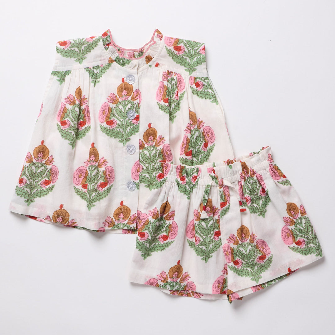 Girls Misha 2-PC Set - Pink Bellflower