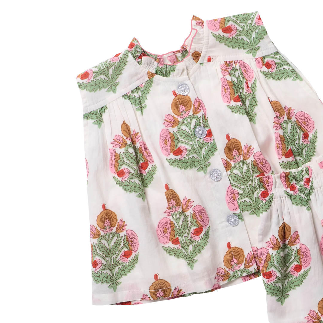 Girls Misha 2-PC Set - Pink Bellflower