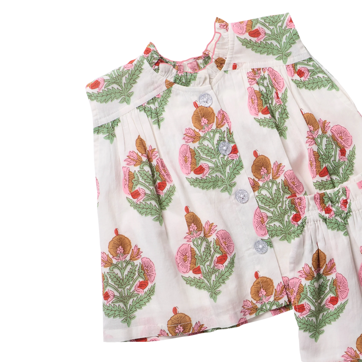 Girls Misha 2-PC Set - Pink Bellflower
