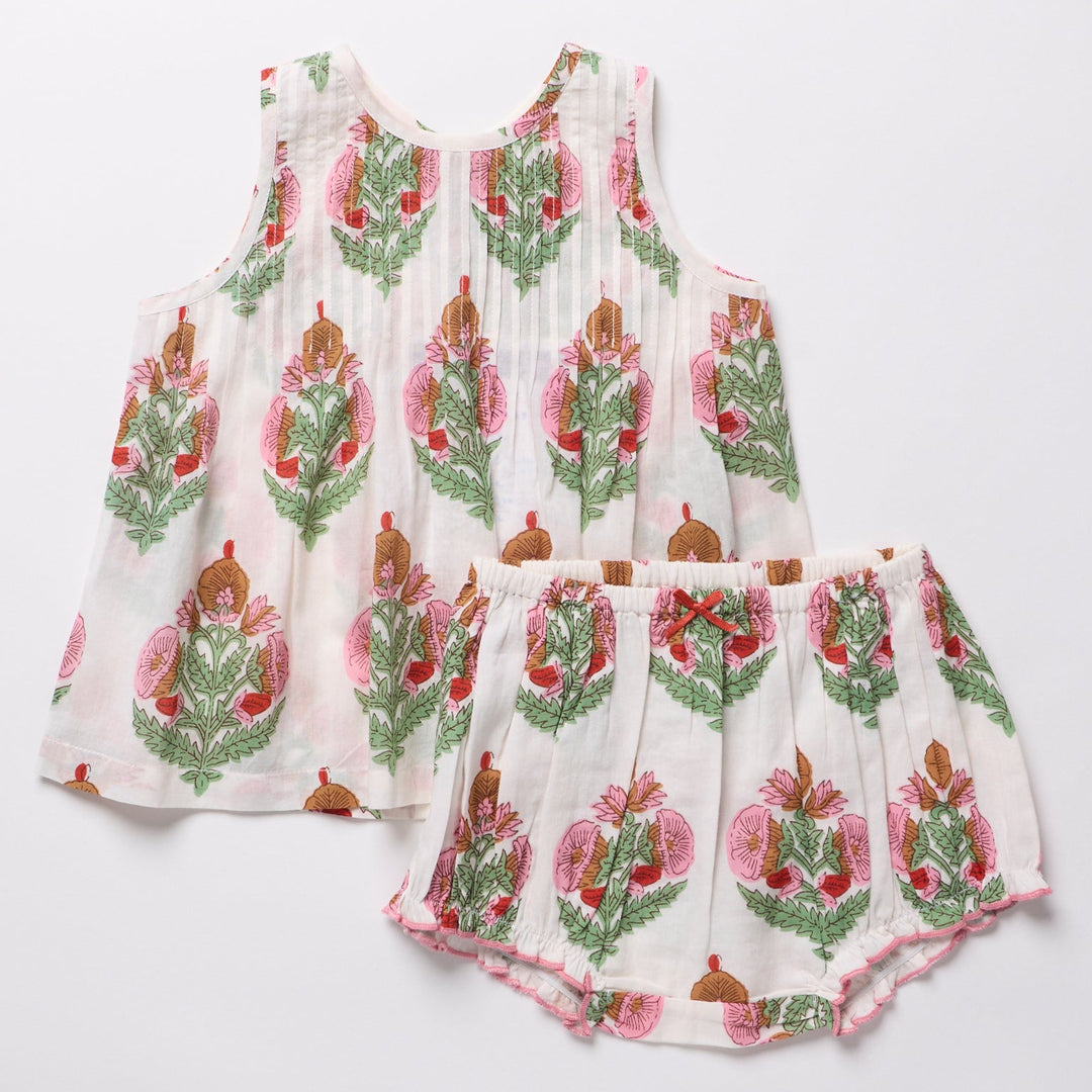 Baby Girls Jaipur 2-PC Set - Pink Bellflower