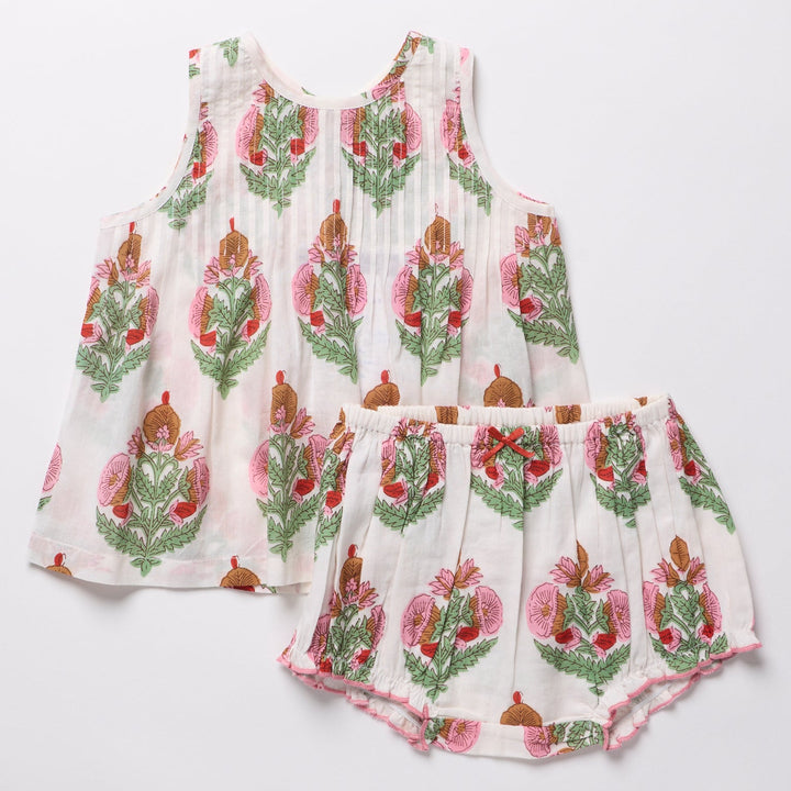 Baby Girls Jaipur 2-PC Set - Pink Bellflower