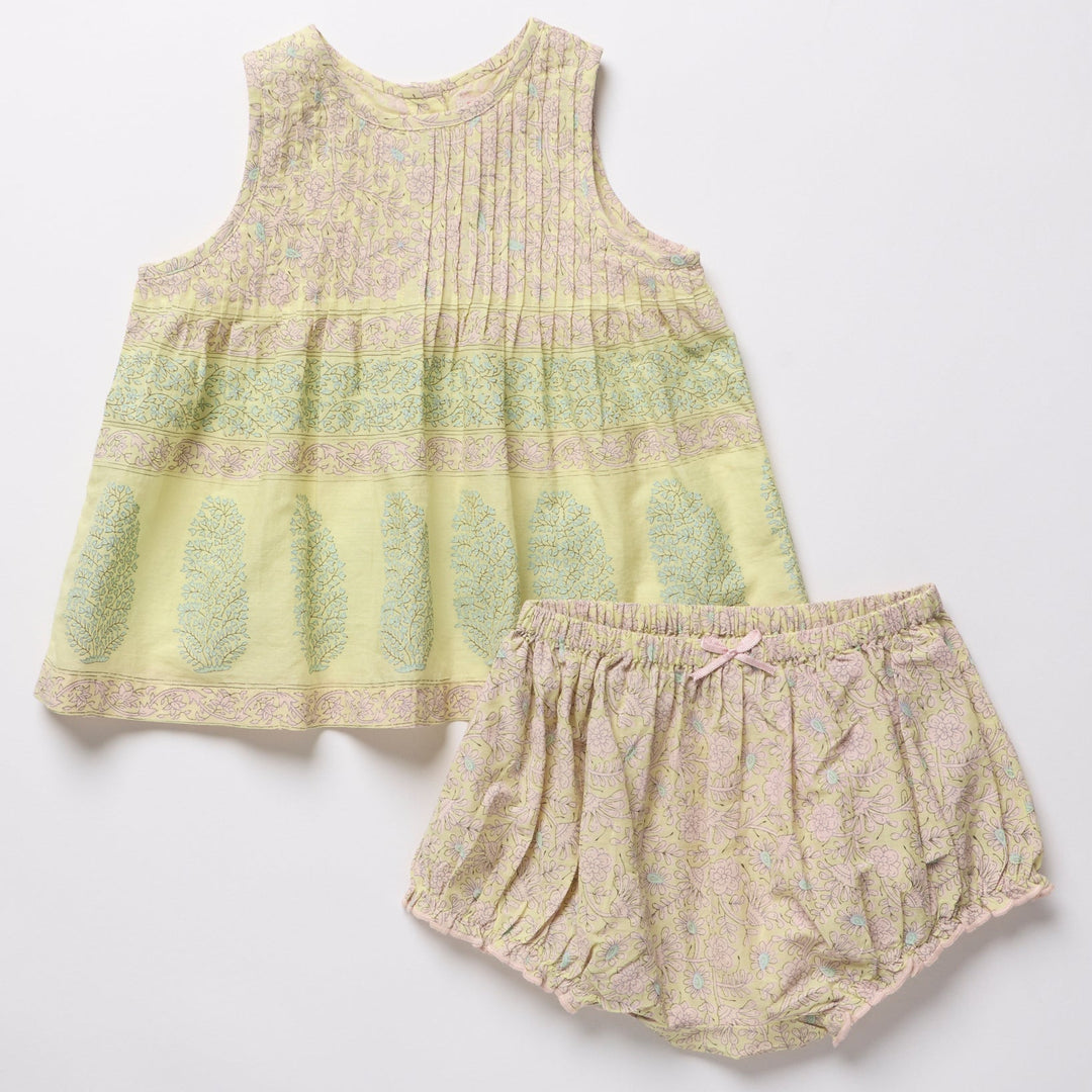 Baby Girls Jaipur 2-PC Set - Citrus Garden Border