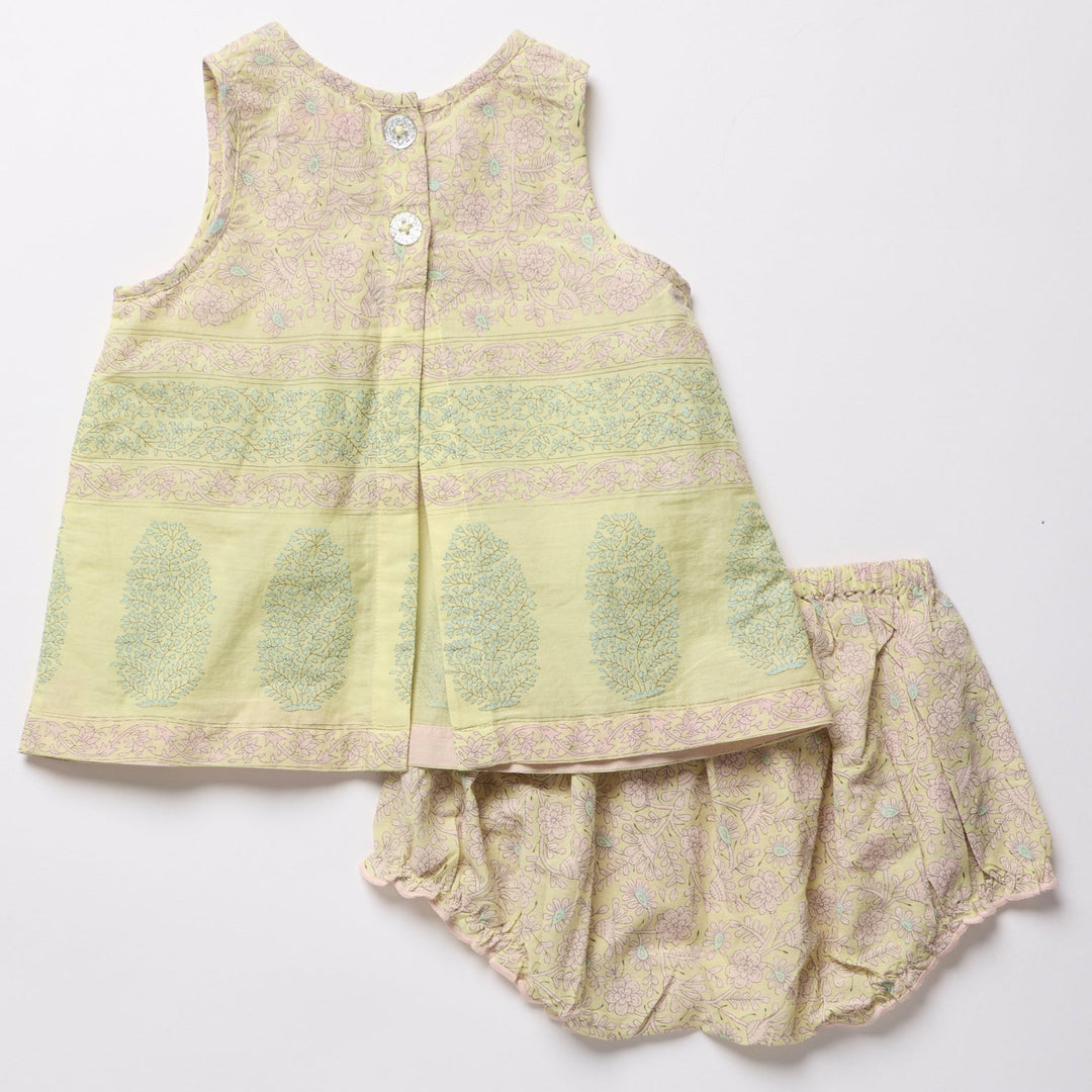 Baby Girls Jaipur 2-PC Set - Citrus Garden Border