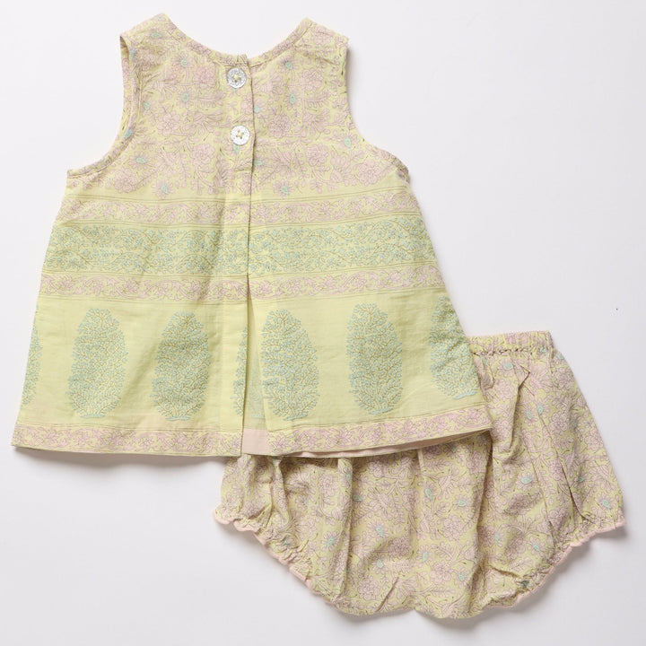 Baby Girls Jaipur 2-PC Set - Citrus Garden Border