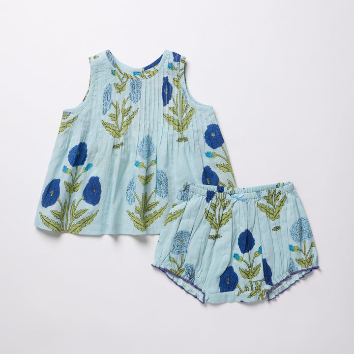 Baby Girls Jaipur 2-PC Set - Light Blue Dandelion