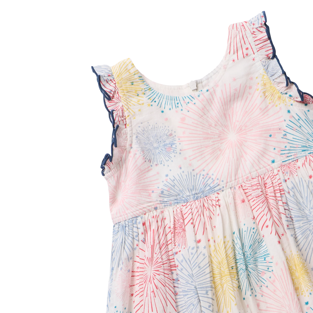 Girls Kelsey Dress - Fireworks